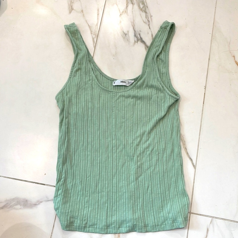 Teal mango tank top XS
